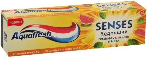 

Зубная паста Aquafresh Senses Бодрящий Грейпфрут (75 мл)