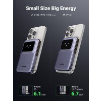 Внешний аккумулятор Ugreen PB571 5000mAh (серый) + брендированный брелок Ugreen
