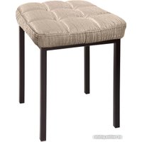 Табурет Древпром Пуф ДП3-08 (черный матовый/Bengal бежевый)