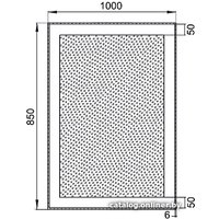  Aquanet Зеркало Алассио 10085 LED