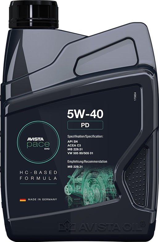 

Моторное масло Avista Pace Evo PD 5W-40 1л
