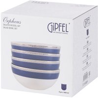 Набор салатников Gipfel Orpheus 51554 (4шт, белый/синий)