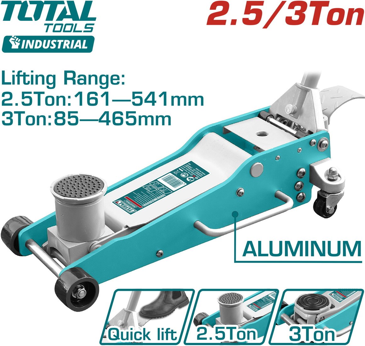 

Подкатной домкрат Total THT108253 2.5т