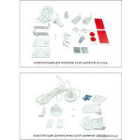 Рулонные шторы Legrand Фрост 52x175 (бело-серый)