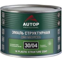 Автомобильная краска Autop 1K структурная для пластика мелкая - черная - банка. 500 мл 30/04
