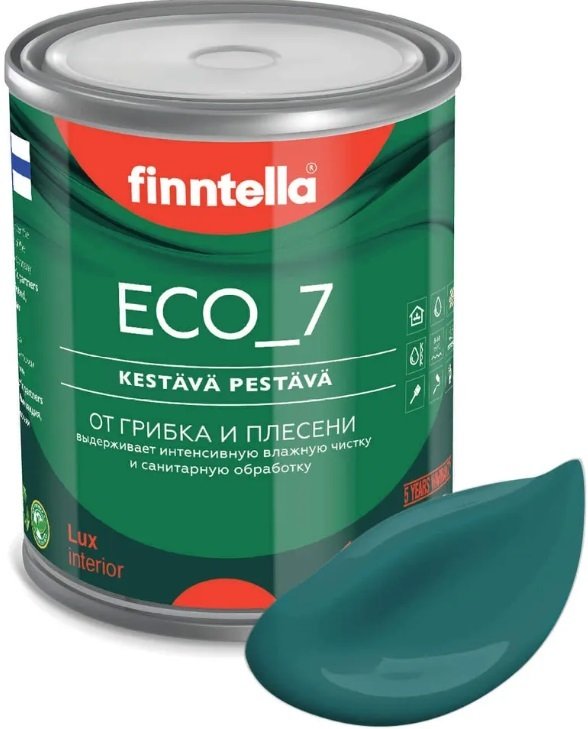 

Краска Finntella Eco 7 Malakiitti F-09-2-1-FL035 0.9 л (темно-бирюзовый)