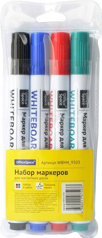 

Набор маркеров OfficeSpace WBM4_9503 (4цв)