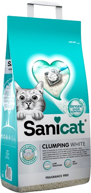 Наполнитель для туалета Sanicat Clumping Unscented 8л