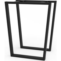 Подстолье для стола Mico Трапеция Лофт 700x740 50x25 (черный премиум матовый)