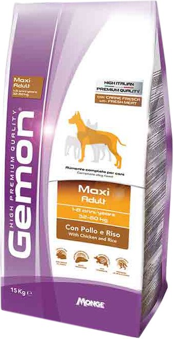 

Сухой корм для собак Gemon Maxi Adult with Chicken and Rice 20 кг