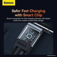 Кабель Baseus CoolPlay Series Fast Charging Data Cable 100W USB Type-A - USB Type-C (1 м, белый)