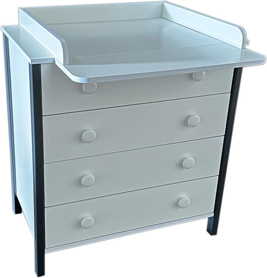 

Детский комод Антел Solnyshko ЛДСП 800/4 (белый/серый)