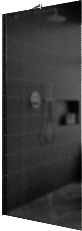 Душевая стенка MaybahGlass 69x195 MGD-704-5ш (графитовое матовое стекло/хром матовый)