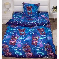 1.5-спальный комплект постельного белья Миланика Диско 1.5сп подростковый с наволочкой 70x70 (бязь)