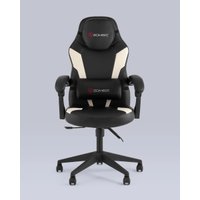 Игровое (геймерское) кресло Stool Group Zombie Avenger WH (экокожа, черный/белый)