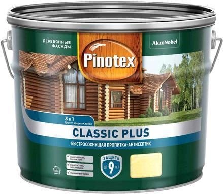 

Антисептик Pinotex Classic Plus 3 в 1 9 л (лиственница)