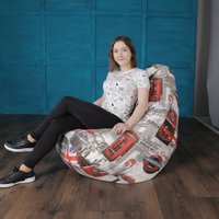 Кресло-мешок Flagman Груша Макси Г2.4-108 Лондон Бус А01