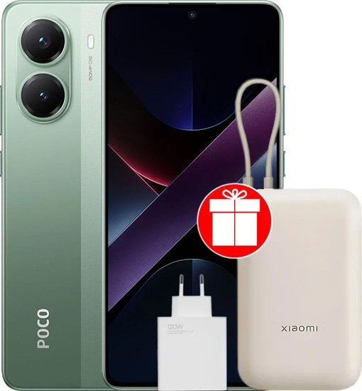 

Телефон POCO X7 Pro 8GB/256GB международная версия (зеленый)+Xiaomi Power Bank P15ZM 10000mAh (бежевый)+Xiaomi 120W Charging Combo по акции