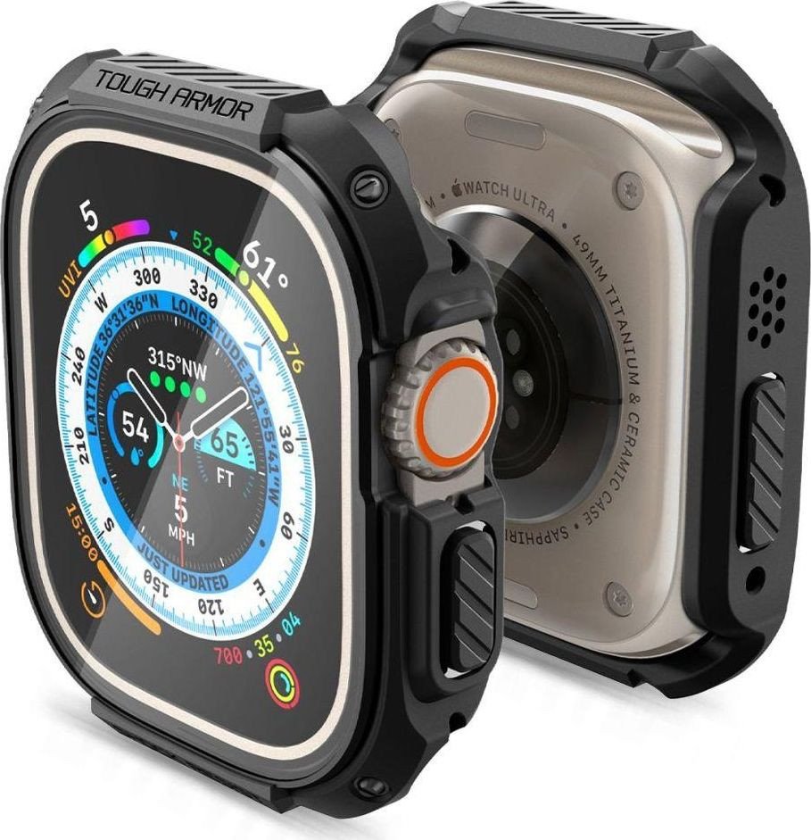 

Чехол Spigen Tough Armor для Apple Watch Ultra (49 мм) ACS05457 (черный)