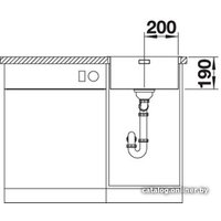Кухонная мойка Blanco Andano 400-IF (без клапана-автомата)
