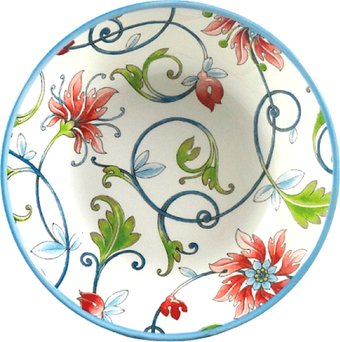 Тарелка глубокая Grace By Tudor England Botanical Spiral GR04-20.3SPL