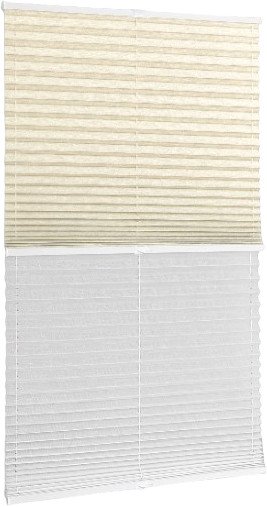 

Плиссе Delfa Walnut СПШ-3402/3504 Basic Transparent (81x160, кремовый/белый)