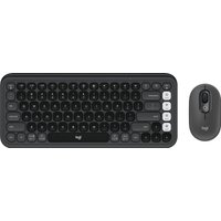 Офисный набор Logitech Pop Icon Combo (графит/белый, нет кириллицы)