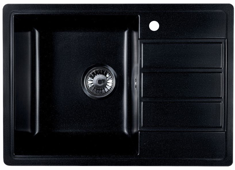 

Кухонная мойка Marblan Recta L (оникс, с сифоном)