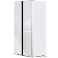 Холодильник side by side Ginzzu NFK-462 White glass