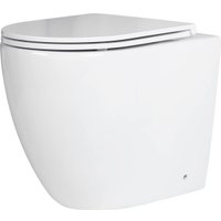 Унитаз приставной Roxen Antares в комплекте с инсталляцией Attach 5 в 1 967013 (кнопка: белый глянцевый)