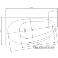 Ванна Aquatek Дива 150x90 (с каркасом и экраном, левая)