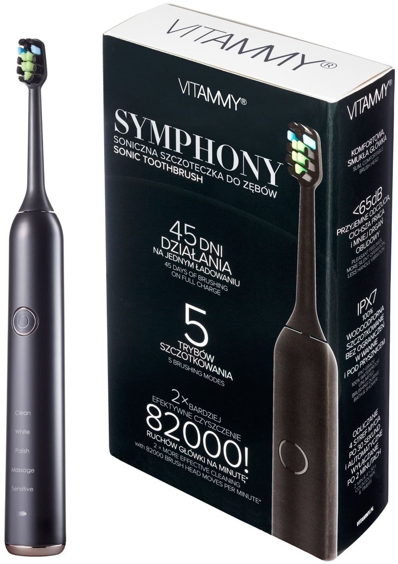 

Электрическая зубная щетка Vitammy Symphony (черный)