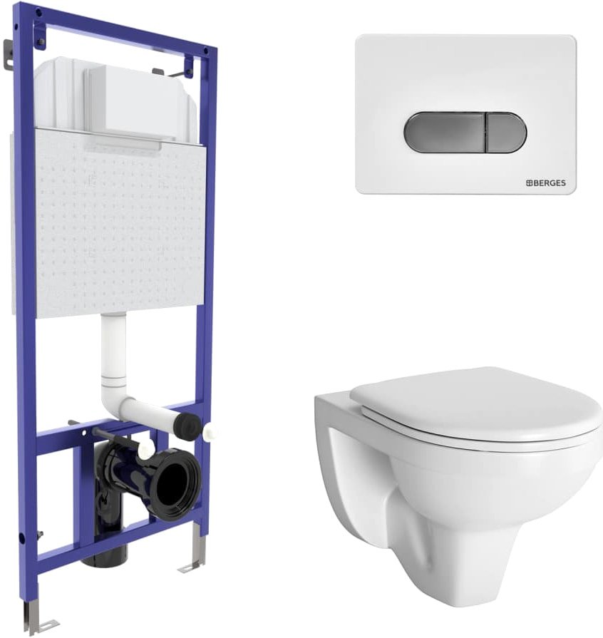 

Унитаз подвесной Berges Wasserhaus Gamma + Novum525 + D7 042419