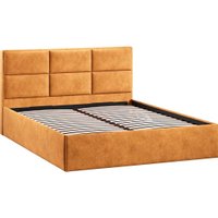 Кровать Трия Стелла Тип 1 c ПМ и заглушиной 160x200 (микровелюр Wellmart Yellow)