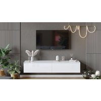 Тумба Трия Глосс ТД-319.03.11 (белый глянец/стекло белый глянец)