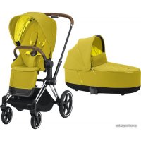 Универсальная коляска Cybex Priam 2020 (mustard yellow, рама хром/коричневый)