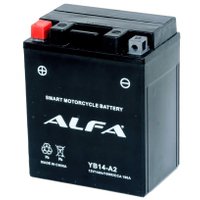 Мотоциклетный аккумулятор ALFA YB14-A2 (14 А·ч)