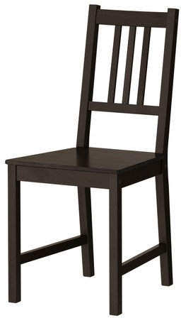 Стул Ikea Стефан 002.110.88 (коричнево-черный)
