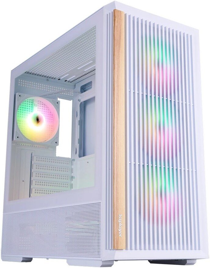 Корпус 1stPlayer WD7 ARGB WD7-WH-4FA7-W-2FA7R-W (белый)