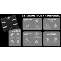 Умные напольные весы Polaris PWS 1898 IQ Home (черный)