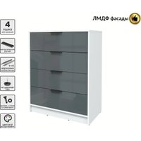Комод Интерлиния Концепт КТ-К80 Глосс (белый платинум/асфальт глянец)