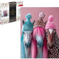 Алмазная мозаика  Феникс+ Лошади в шапочках 71406