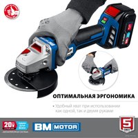 Угловая шлифмашина Зубр Профессионал AB-125-41 (с 1-м АКБ, сумка)