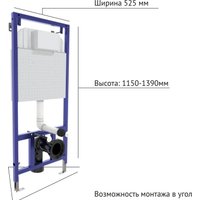 Унитаз подвесной Berges Wasserhaus Ventas Rimless + Visam Slim 525 EX-043308 (с сиденьем)
