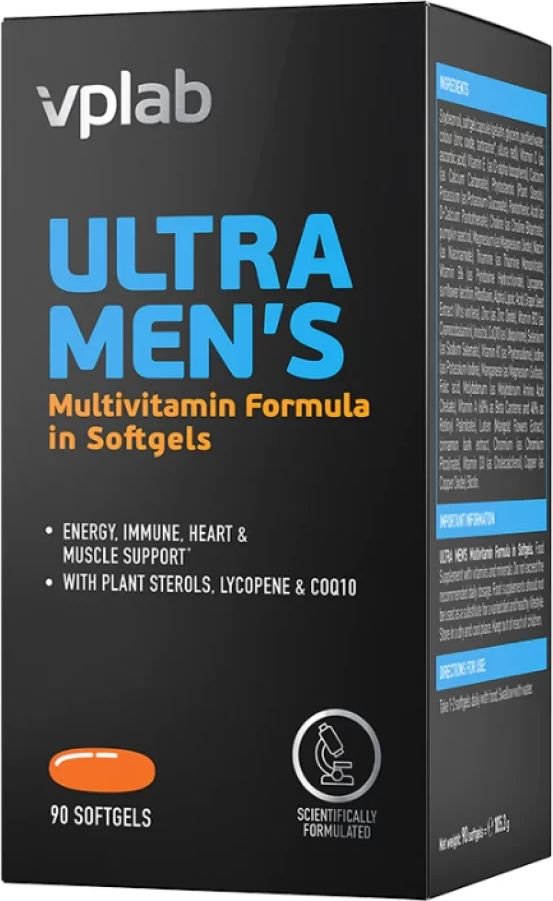 

Витамины, минералы Vplab Ultra Men's Sport Multivitamin Formula (90 капсул)