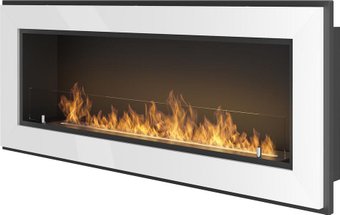 Биокамин SimpleFire Frame 1200 (белый, со стеклом)