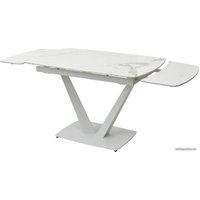 Кухонный стол M-City Alatri 120 Gloss 614M04391 (Staturio White Solid Ceramic/White)