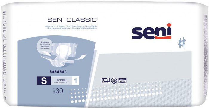 

Подгузники для взрослых Seni Classic Small (30 шт)