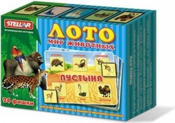 Развивающая игра Stellar Лото Мир животных 00906