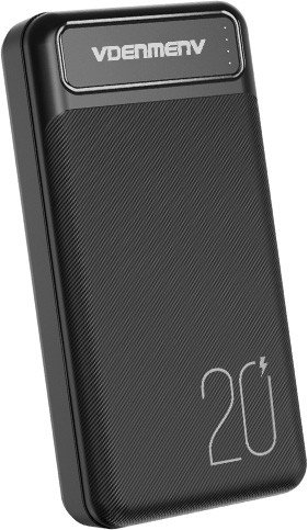 Внешний аккумулятор VDENMENV DP10 20000mAh (черный)